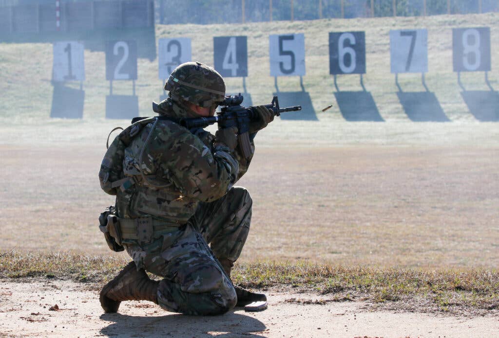 More than 220 Soldiers competed in the 2022 U.S. Army Small Arms Championships at Fort Benning, Georgia March 13-19. (U.S. Army photo by Michelle Lunato)