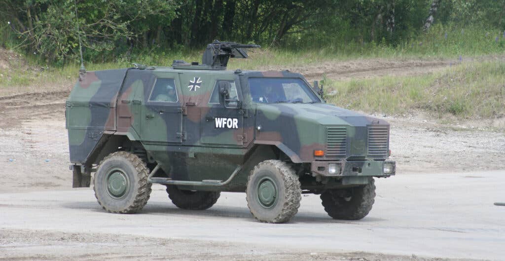 <em>The ATF is a German MRAP (KMW)</em>