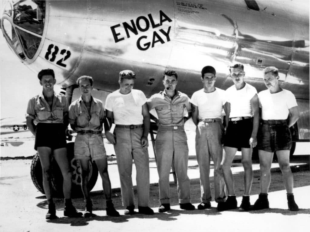Enola Gay and crew members.