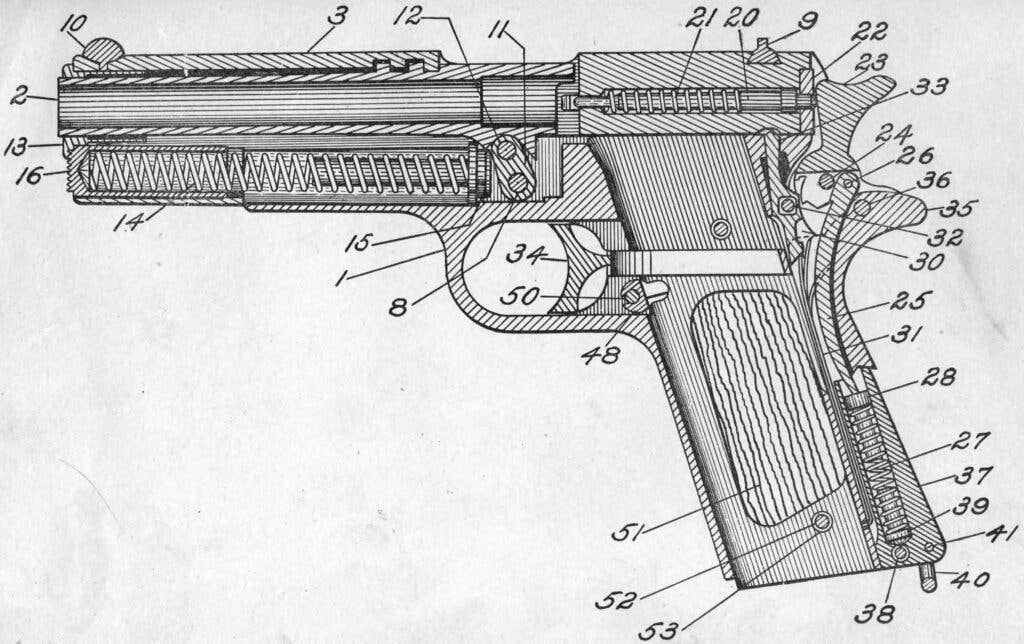 diagram of pistol