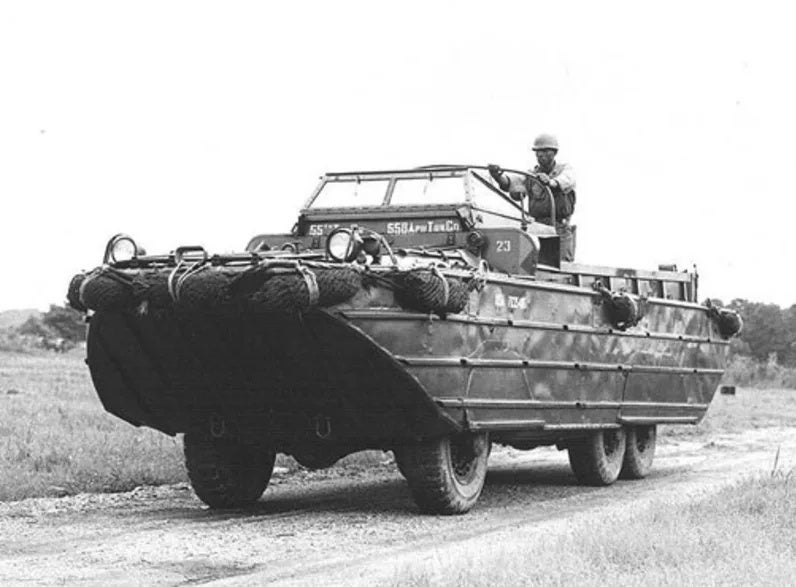 DUKW amphibious vehicles