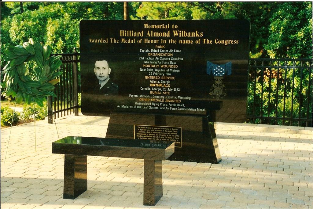airman Hilliard A. Wilbanks memorial