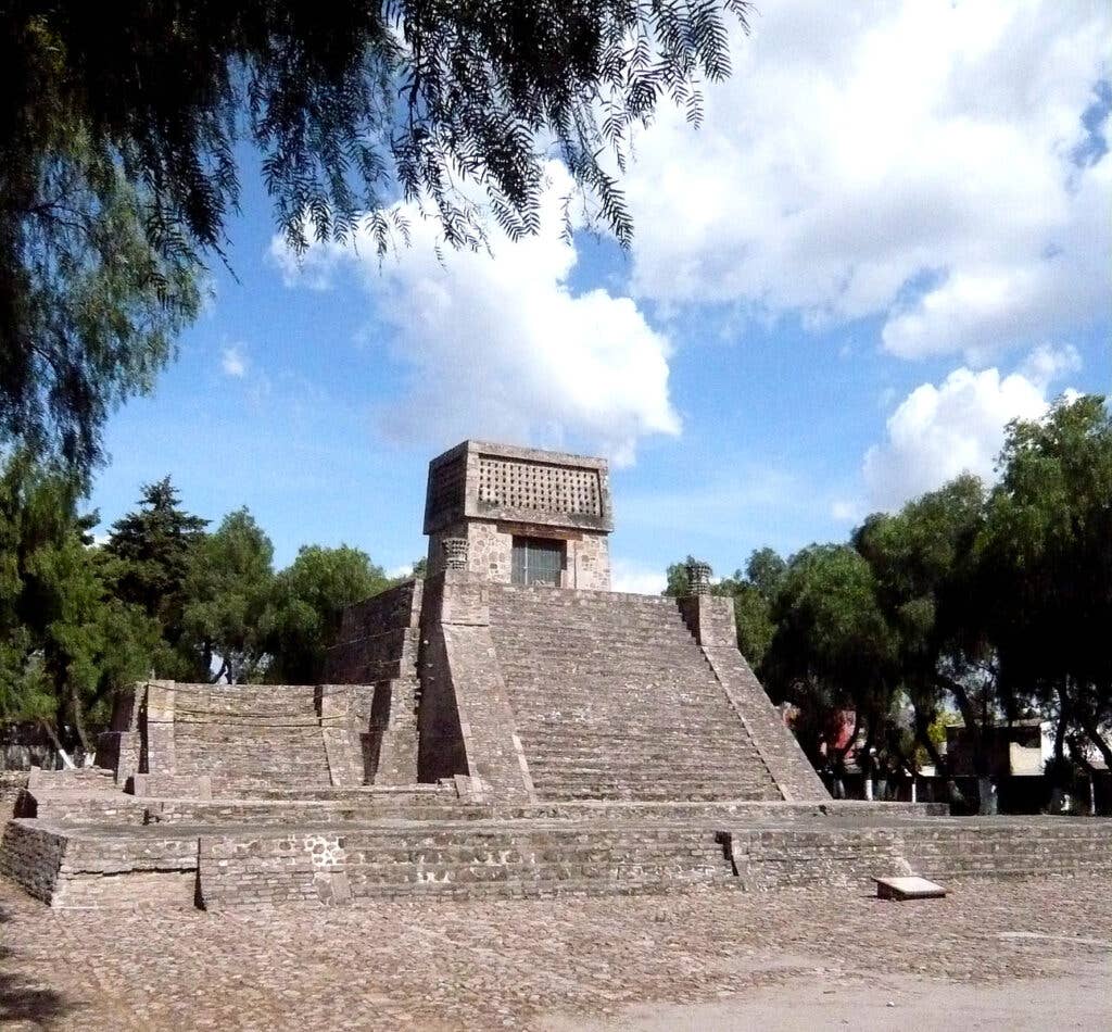 The Aztecs Pyramid at St. Cecilia Acatitlan.