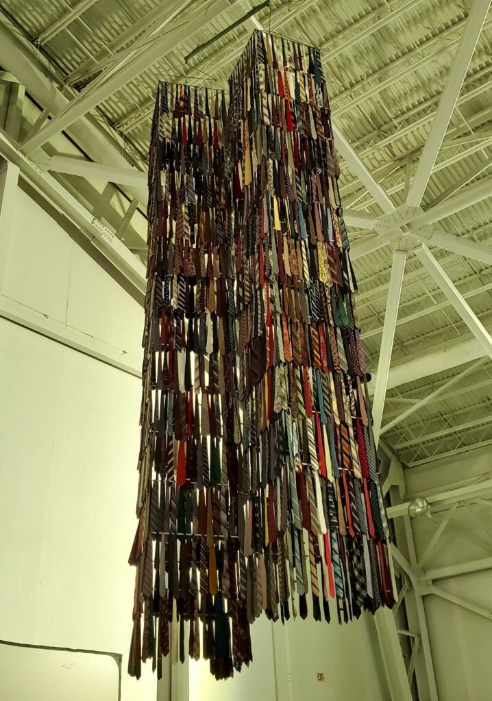 This combat veteran made a 9/11 memorial out of neckties