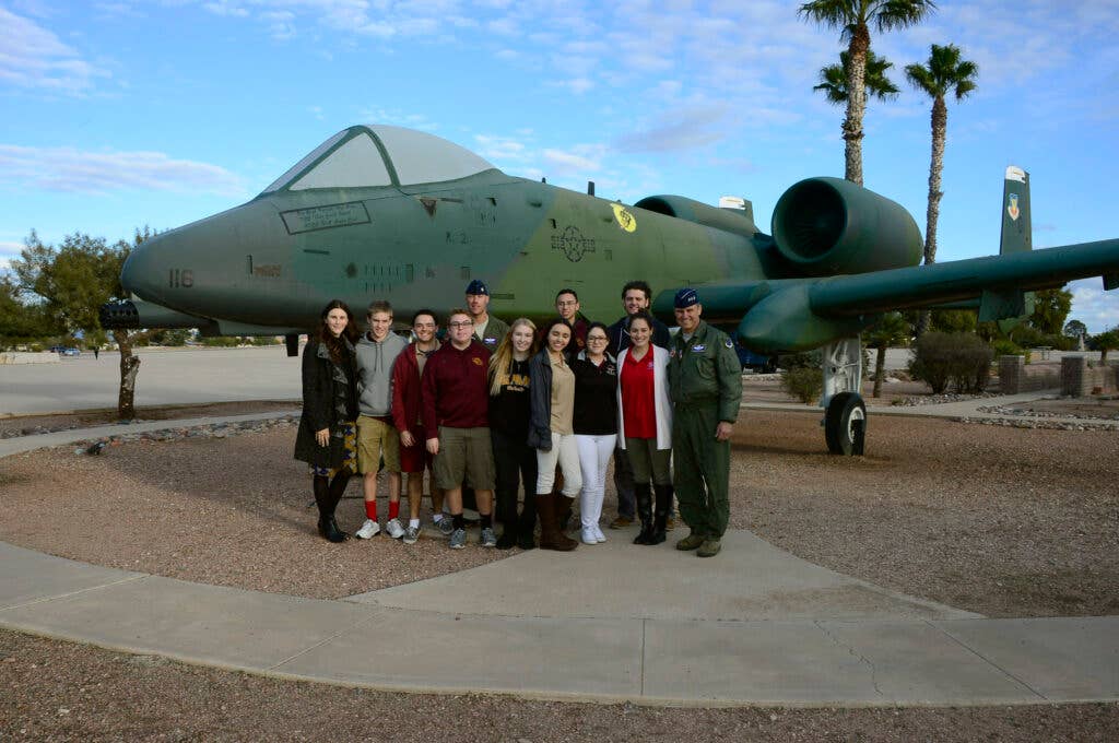 Davis-Monthan Air Force Base students