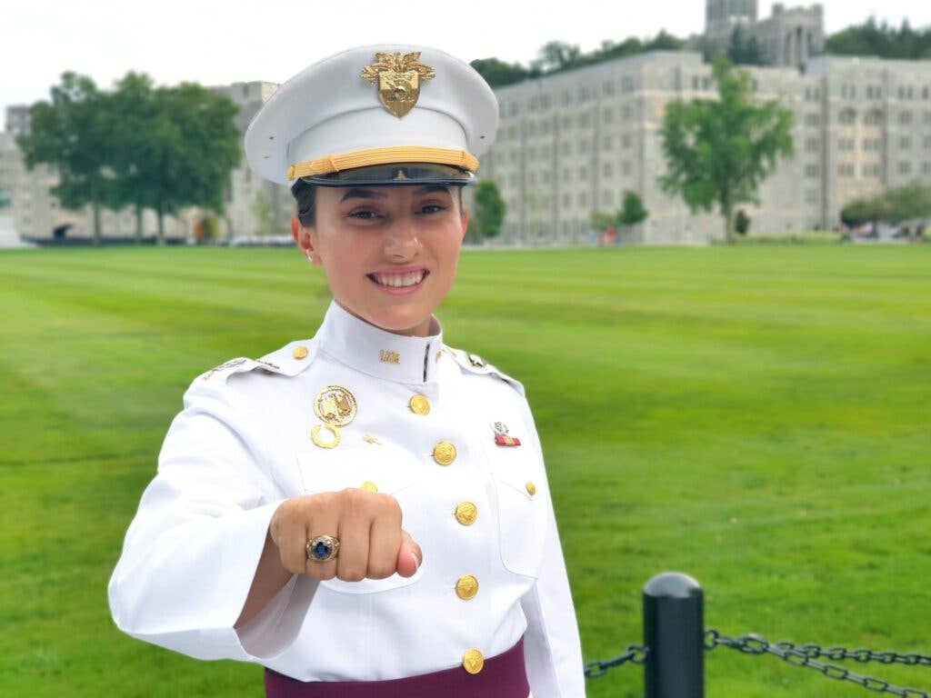 Class of 2020 Cadet  Arelena Shala will become the first female cadet from Kosovo to graduate from West Point on Saturday. Prior to returning home to serve in the Kosovo Army she will attend Stanford University as a Knight-Hennessy Scholarship recipient. Photo courtesy of Arelena Shala