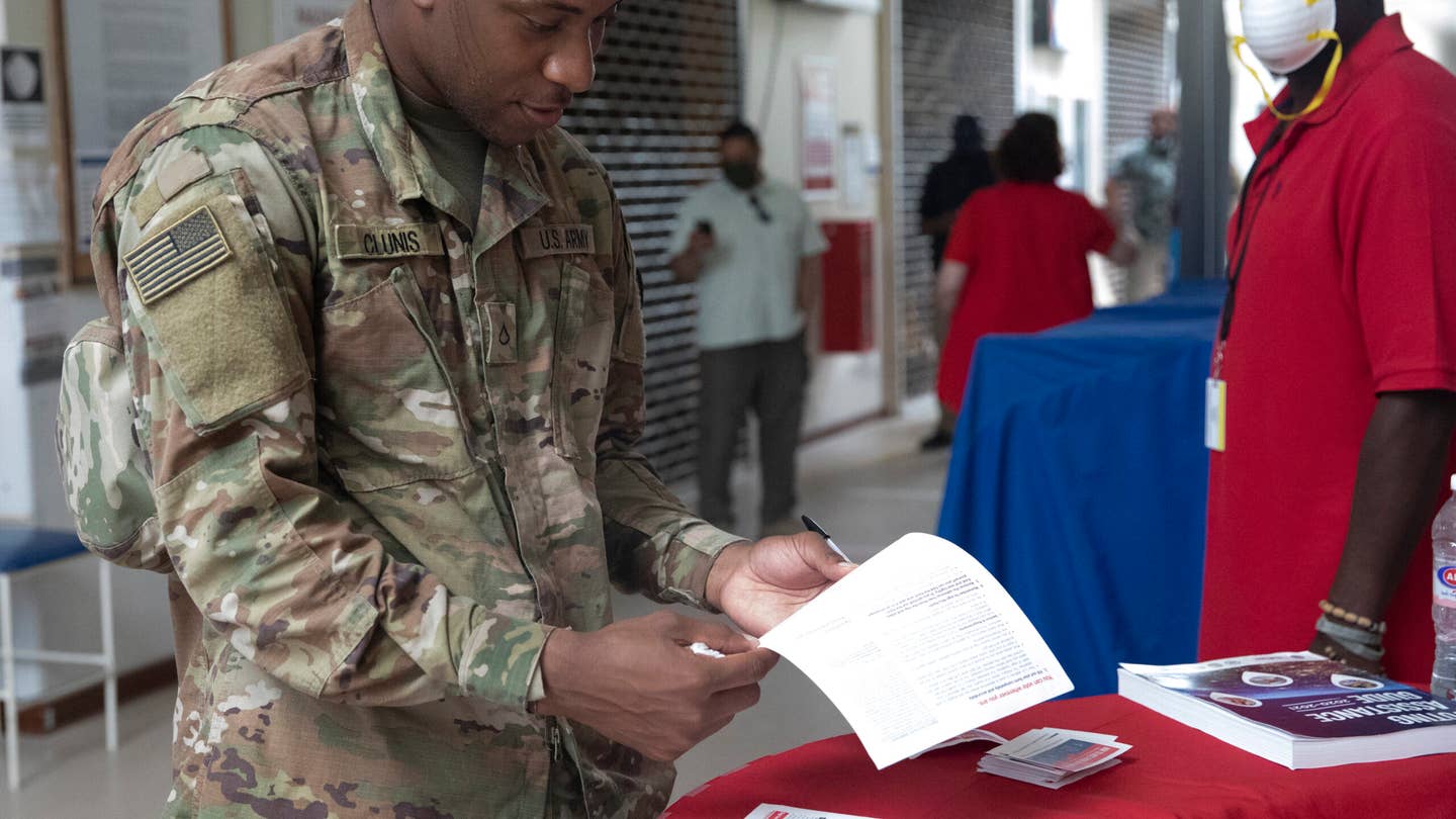 military voting