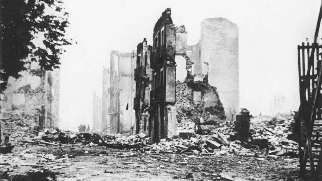aerial bombing guernica ruins