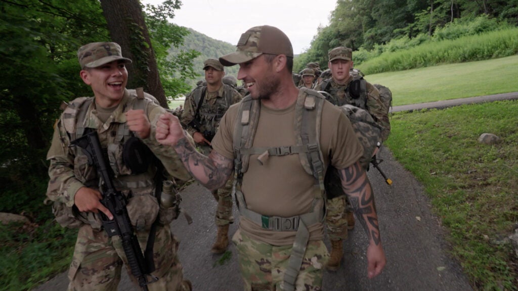country music star michael ray filming inside the base west point