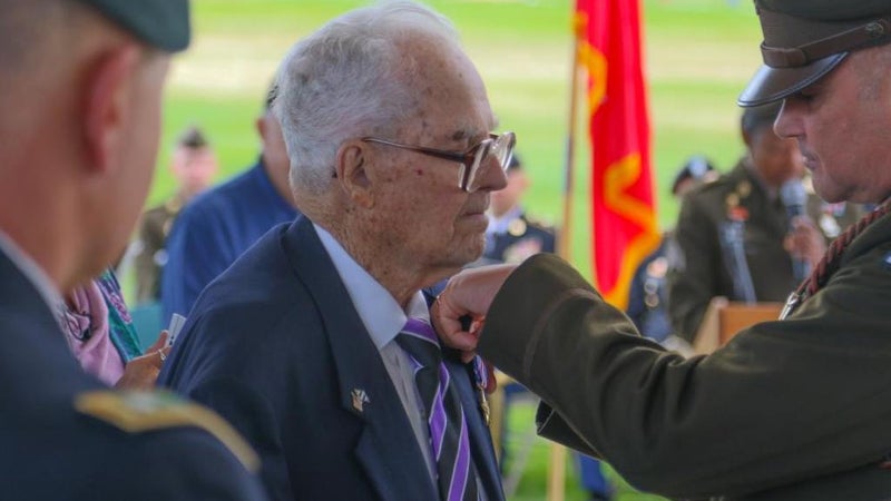 This WWII veteran was awarded the Silver Star at the age of 107