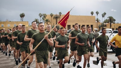 This recruit lost over 100 pounds to join the Marine Corps