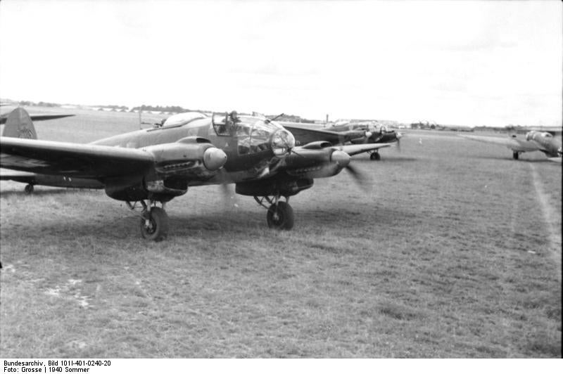 picture of a Heinkel He 111 somewhere in France, June 1940