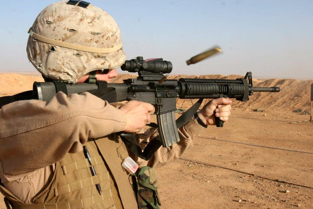 Marine with M16A4 and ACOG