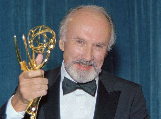 Richard Kiley with his Emmy.