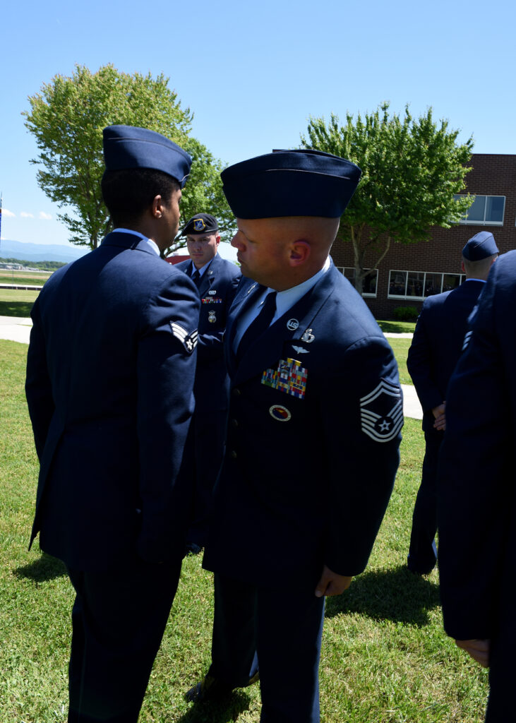 Air Force uniforms inspection