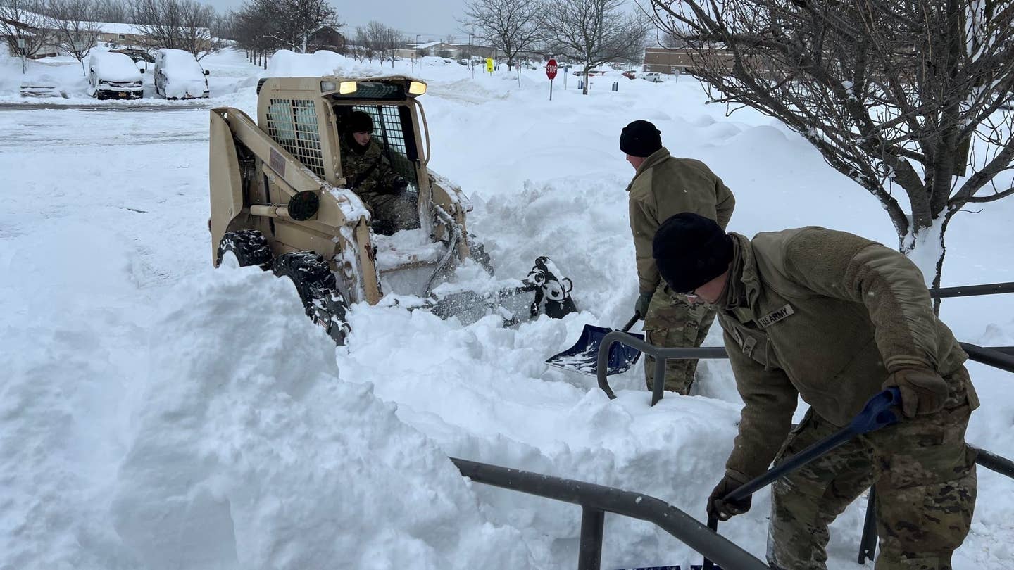 The New York National Guard rescued people during the Christmas 2022 snowstorm