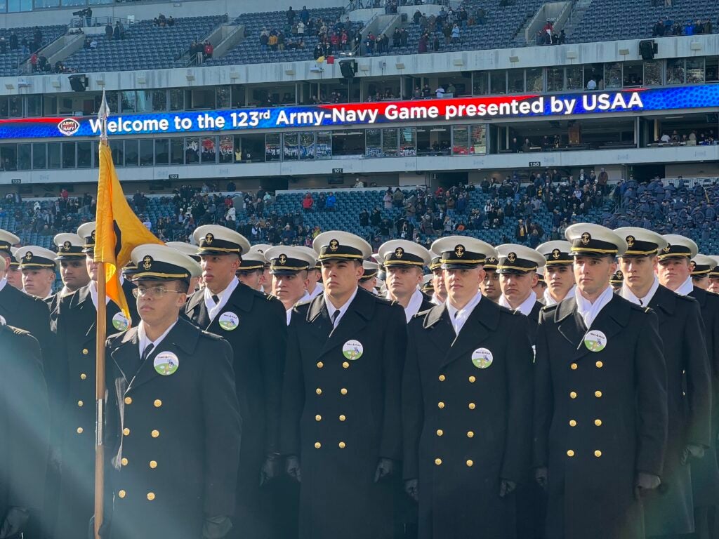 2022 army-navy game midshipmen