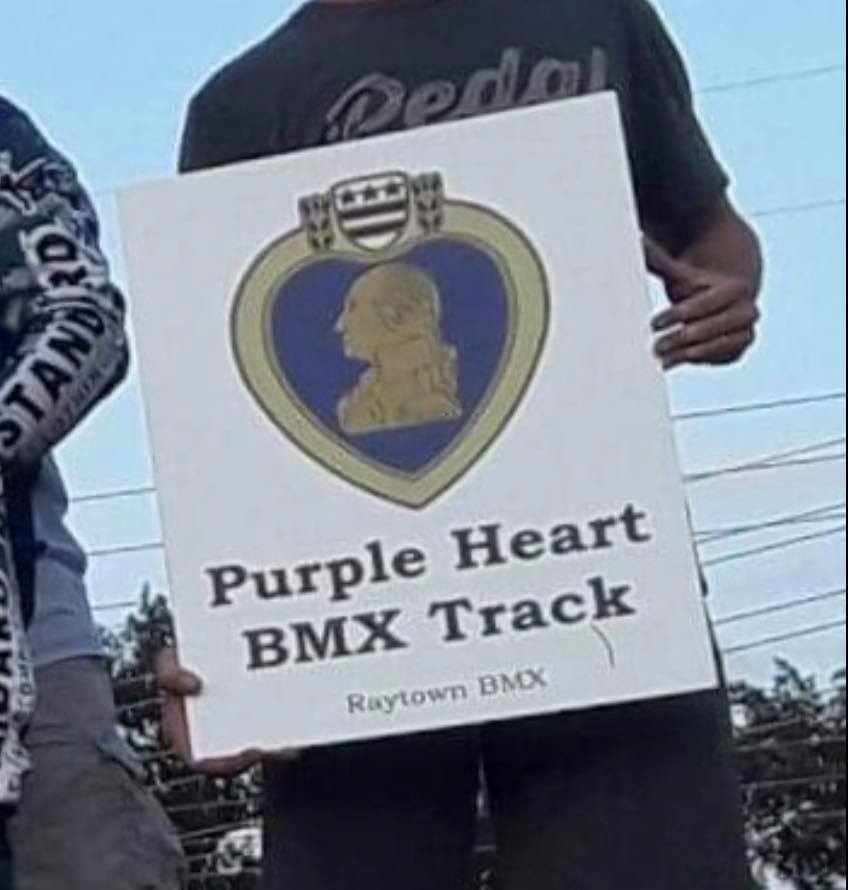purple heart racing bmx