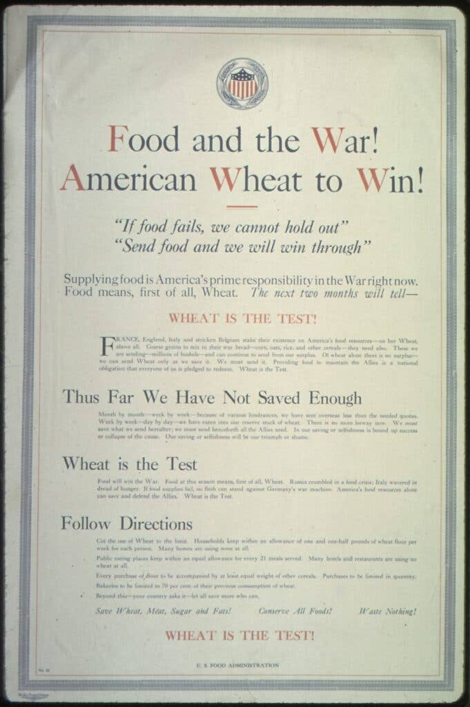 how WWI changed what Americans eat