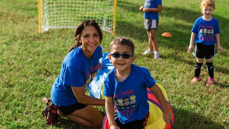 Tiny Troops Soccer forges connections for military kids within the community