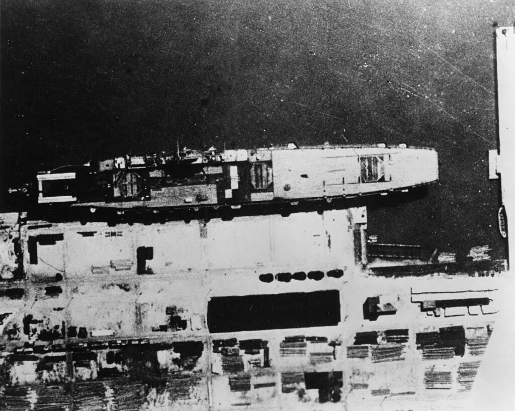 aerial view of graf zeppelin