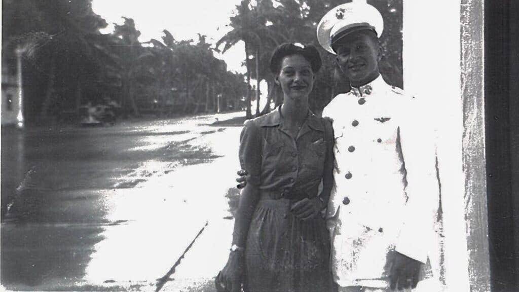 marine corps pilot robert klingman with his twin sister