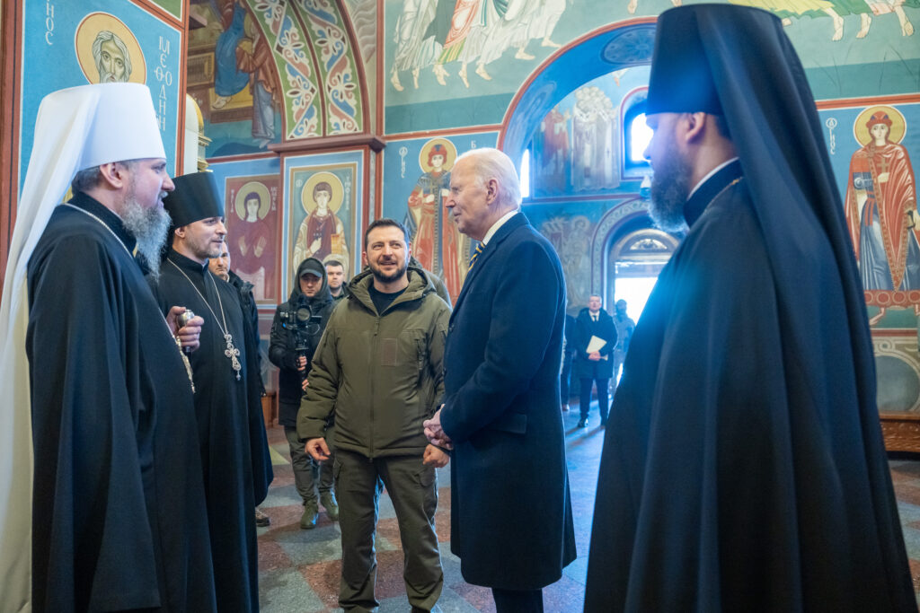 biden visit to ukraine with zelenskyy and religious leaders