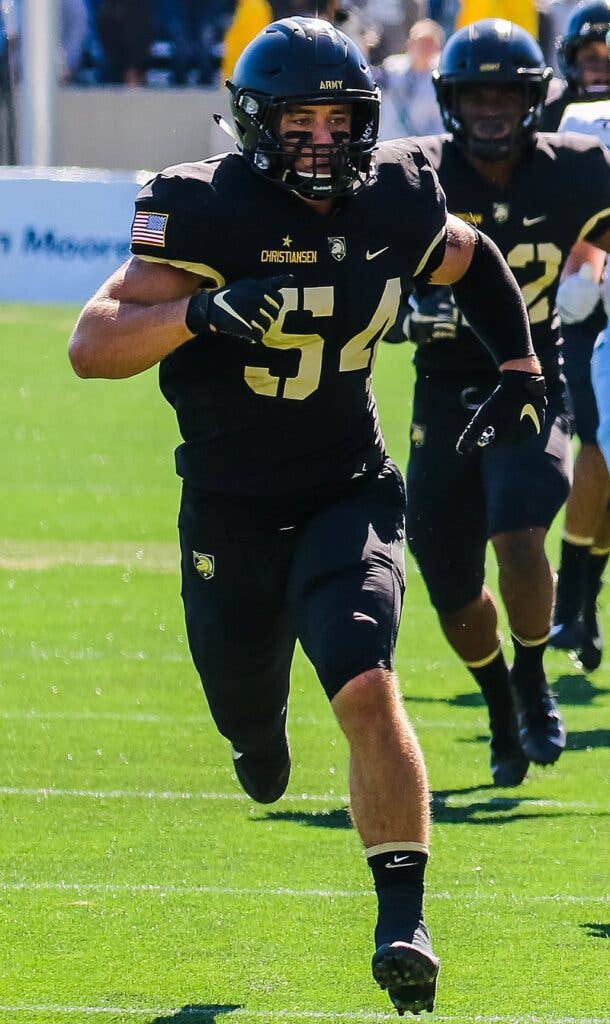 christiansen during army game at west point
