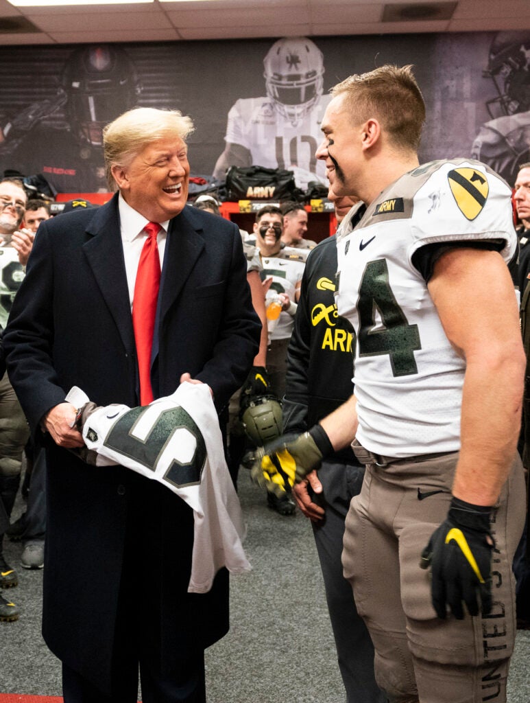 army-navy game with president trump