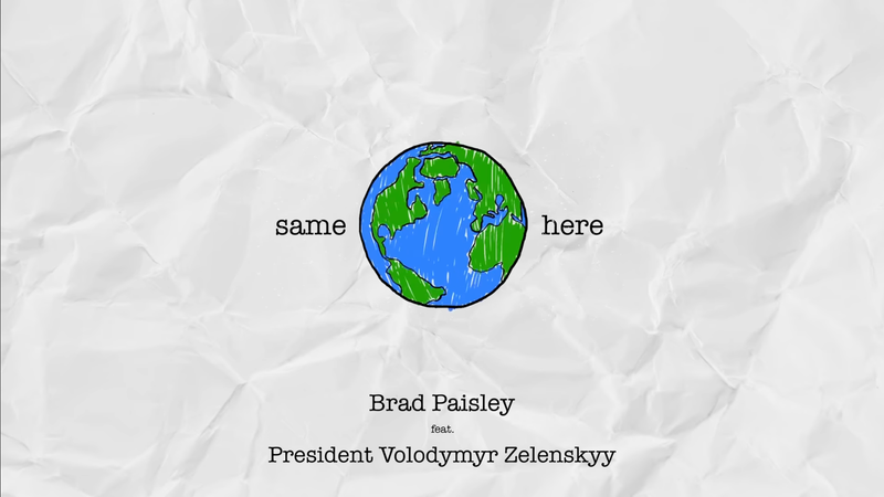LISTEN: Brad Paisley’s new song features Ukrainian President Zelenskyy