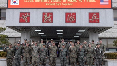 The 1st Marine Division deployed to Korea for the first time in over 20 years