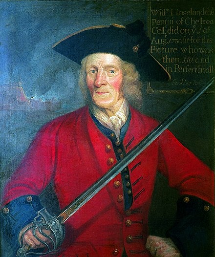 william hiseland was one of the old soldiers of history