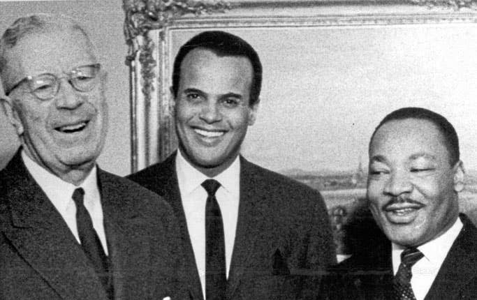 Harry Belafonte with MLK Jr.