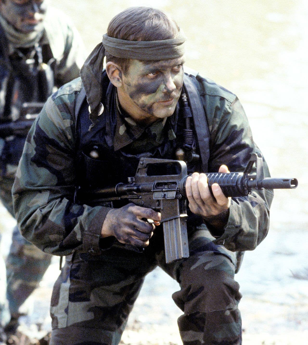 navy seal with colt carbine