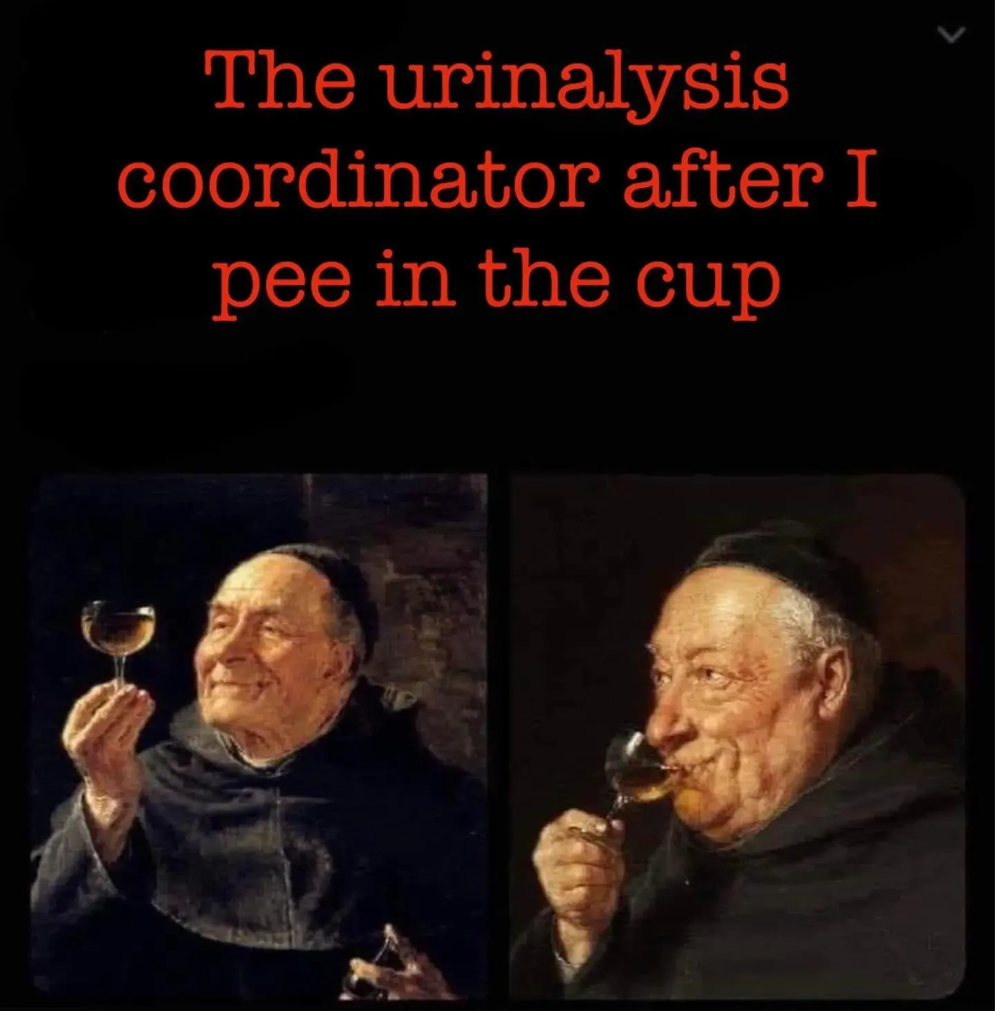 pee in the cup