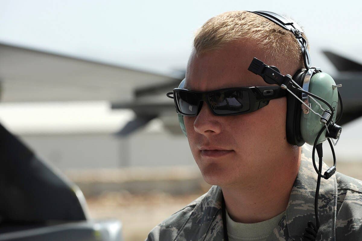 airman at bagram airfield