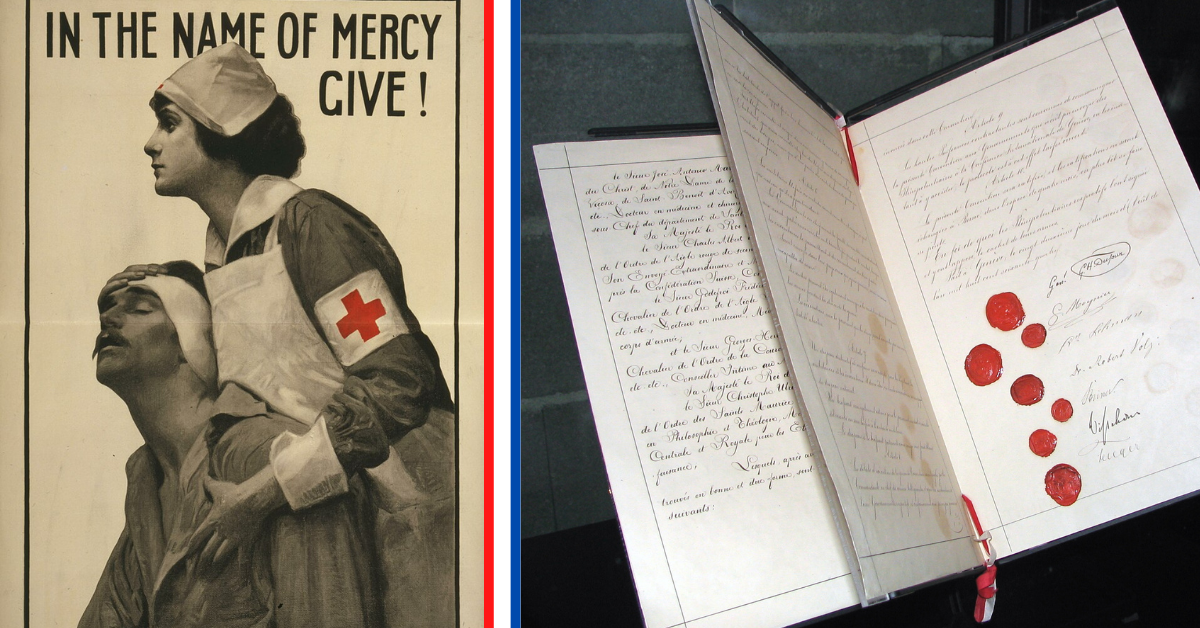 just war theory World War I Red Cross Poster