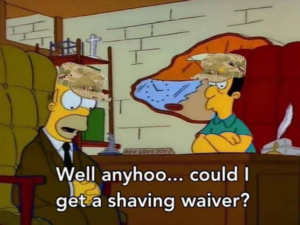 shaving waiver meme