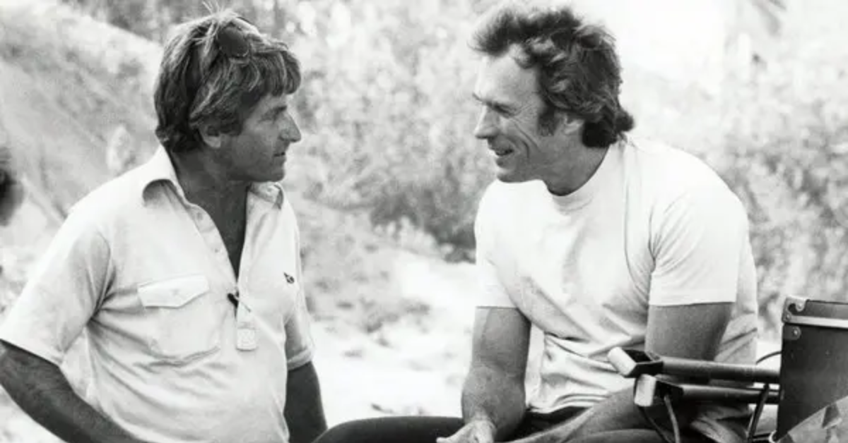 Fritz Manes and Clint Eastwood, on set. IMDB.