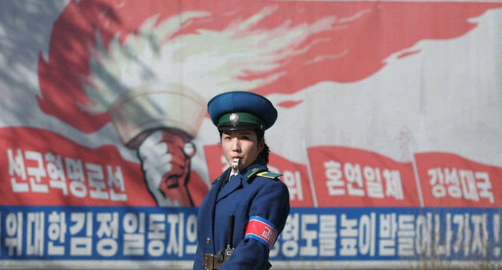 north korean police officer