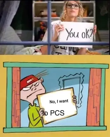 PCS military meme