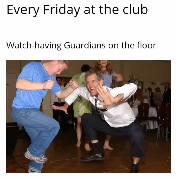 guardians dancing