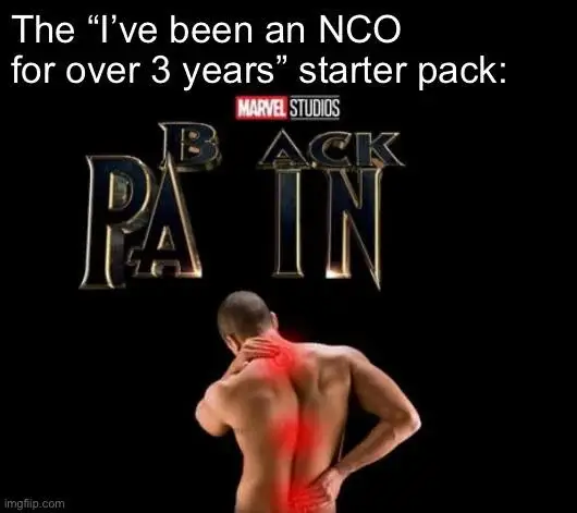 military memes about back pain
