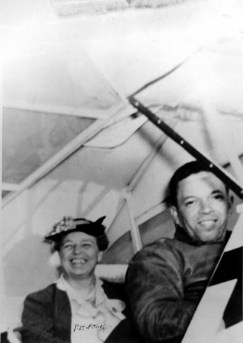 Eleanor Roosevelt flying high with Tuskegee Airman