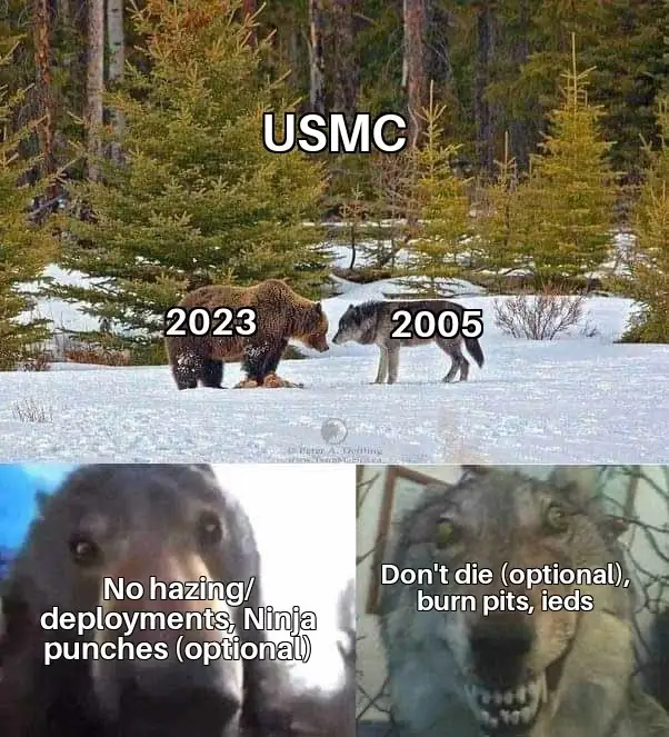 old corps vs new corps military memes