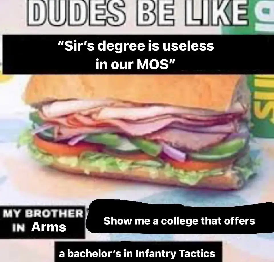 college degree military memes