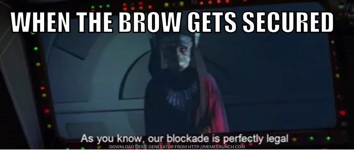secure brow