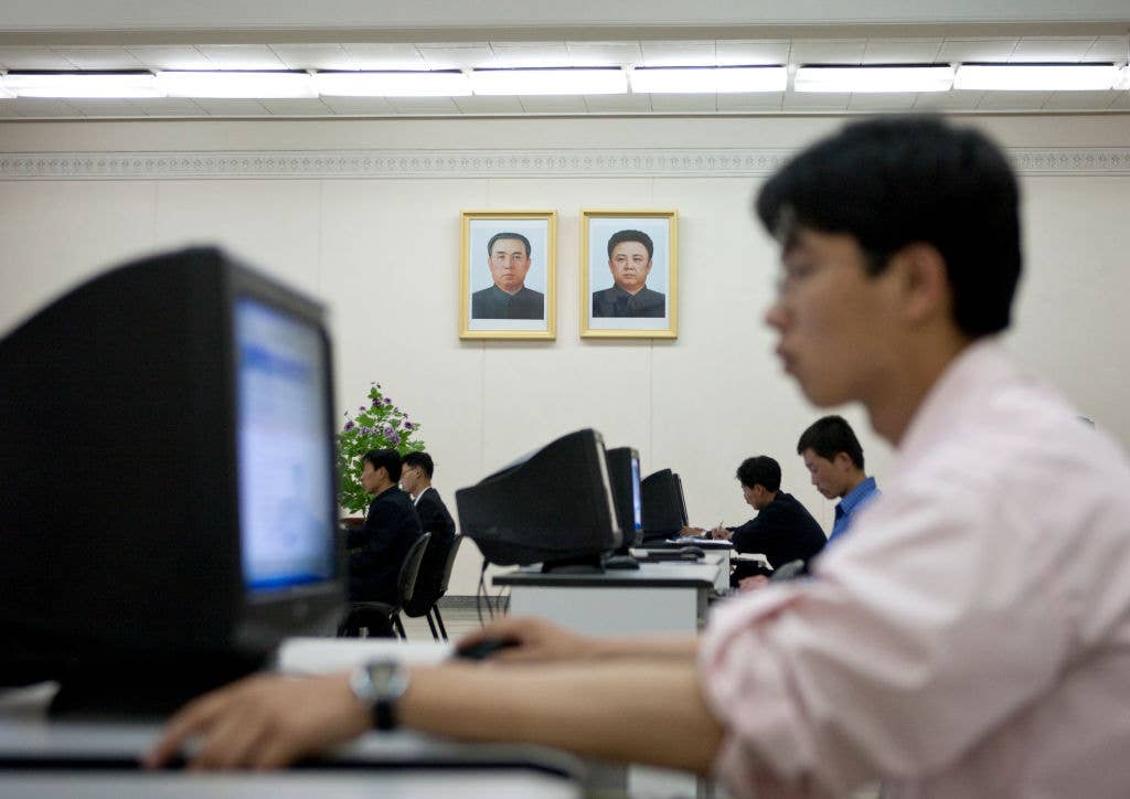 north korean hackers at computers