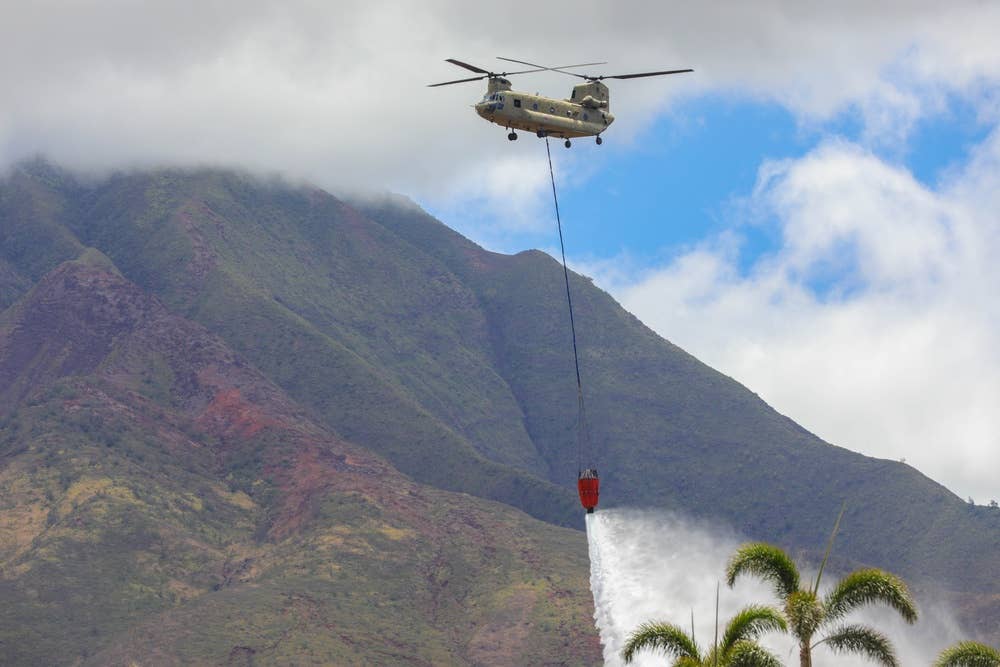 military response to maui wildfires