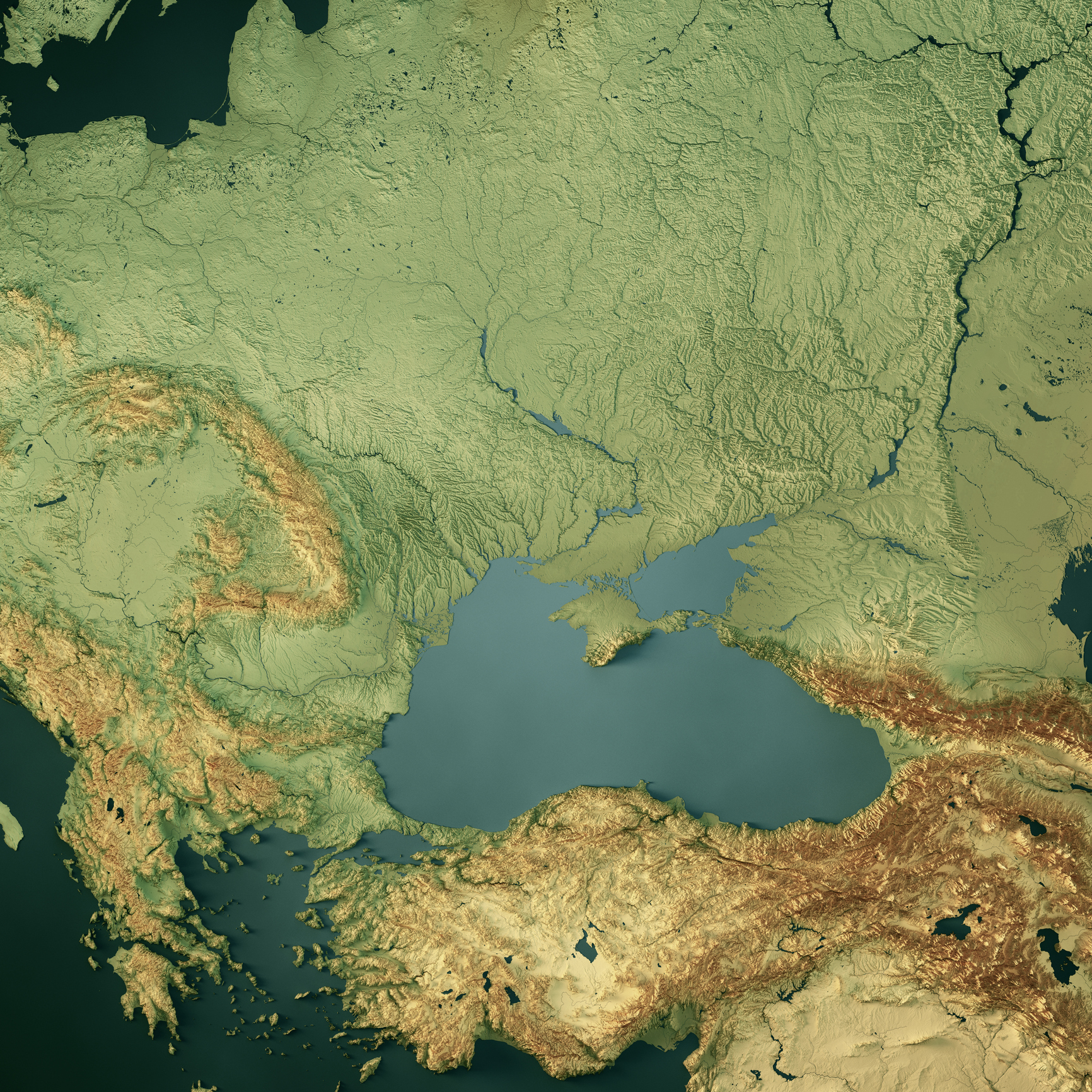 Crimean peninsula map